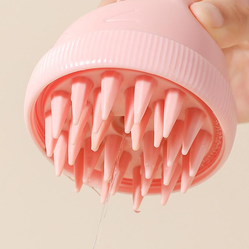 Silicone Shampoo Head Scalp Massage Brush Silicone Body Brush Hair Washing Comb Bath Spa Shower Brush Add Liquid Bathing Brush