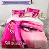 3pcs KPop Demon Hunters21 Cover Set - Personalized Name, HD Printed Bedding with 1 Cover and 2 Pillowcases - Perfect for Home Decor, Easy Care