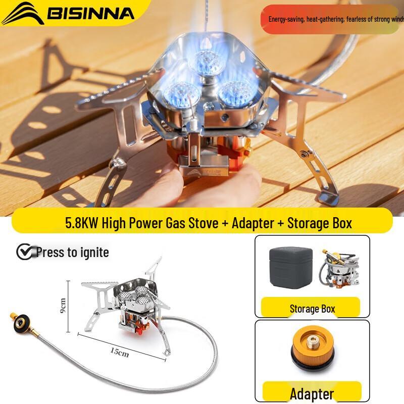 Beishanlang Outdoor Portable Windproof Camping Gas Stove