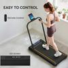 2.5HP Walking Pad, 1-6km/h Folding Treadmill with Remote Control and LED Display for Home Gym Office, Orange