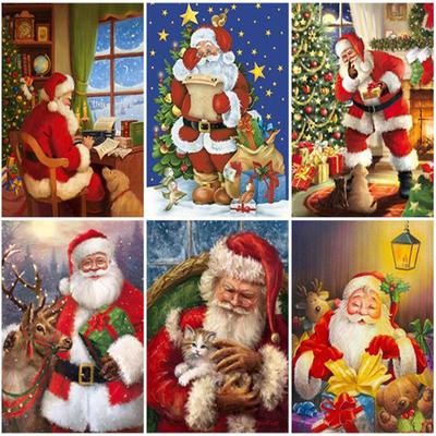 Diy Santa Claus 5d Diamant Malerei Weihnachten Geschenk Cartoon Diamant Stickerei Kreuz Stich Handwerk Wand Kunst Kits Wohnkultur