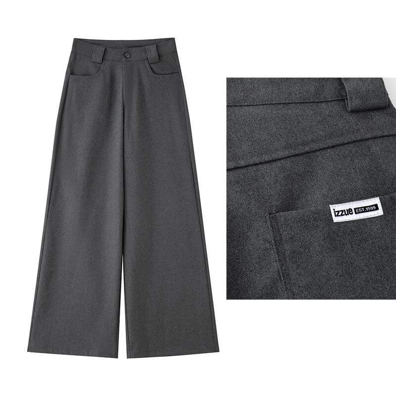 izzue it Women's Casual Wide-Leg Trousers