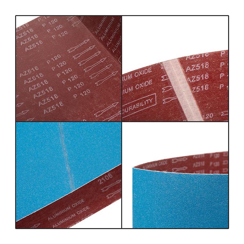 1pc Sanding Belts 120 Grits Blue Belt Sander Tool for Woodworking Metal Polishing Zirconia Sanding Sandpaper Abrasive Tool