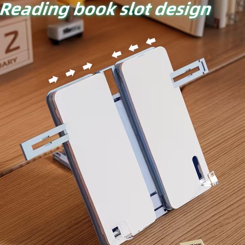 Large Capacity Dual-use Reading Bookshelf Adjustable Pencil Case  Study Desk