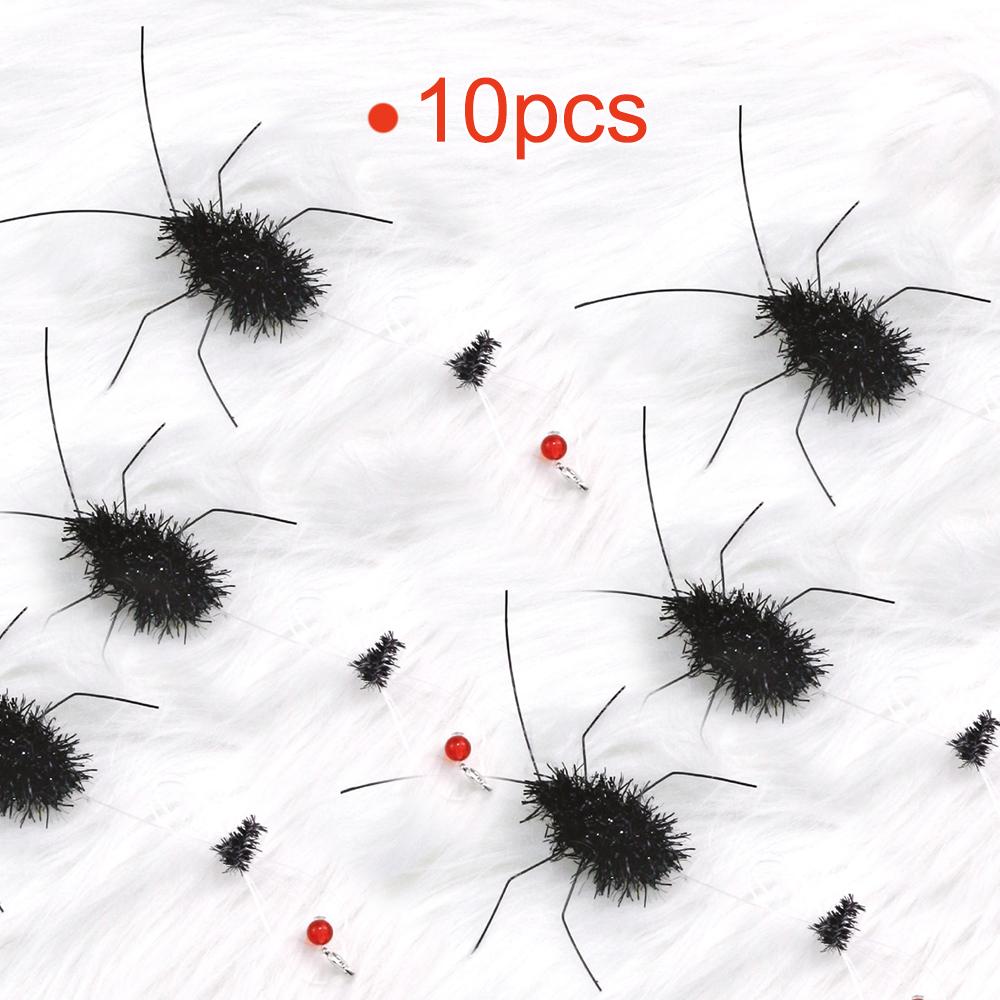 

10pcs Black Artificial Insects Cat Teasing Stick Change Head Toy Pet Supplies Toys