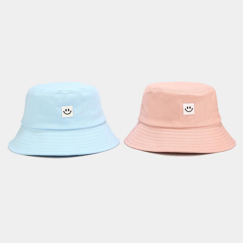 Korean Style Smiley Face Women's Bucket Hat - Summer Casual Sun Hat, Trendy and Versatile for Students and Couples