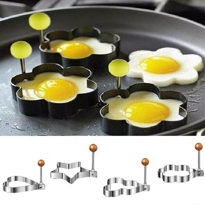 316 Stainless Steel Pouch Egg Frying Mold DIY Frying Utensil Model Heart-shaped Frying Egg Grinding Tool