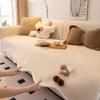 Lamb Wool Sofa Cushion In Line One Piece Winter Thickened Plush Seat Cushion Cover Cloth Towel Autumn And Winter New Models