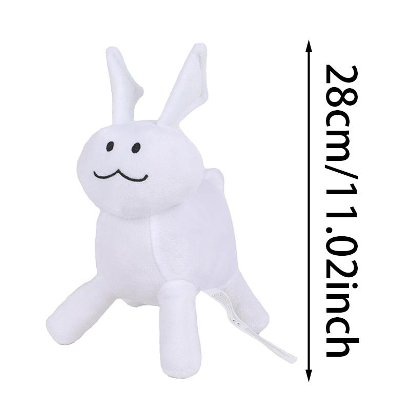 Bambole di Peluche Gubby Abbandonati Giocattolo di Peluche Coniglio Bianco Compagno di Giochi Cartoni Animati Animali di Peluche Decorazione Stanza Compleanno Regali per Bambini