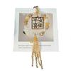 Luxury Chinese Style Handmade Crystal Tassel Car Hanging Ornament For Women Rearview Mirror Decoration
