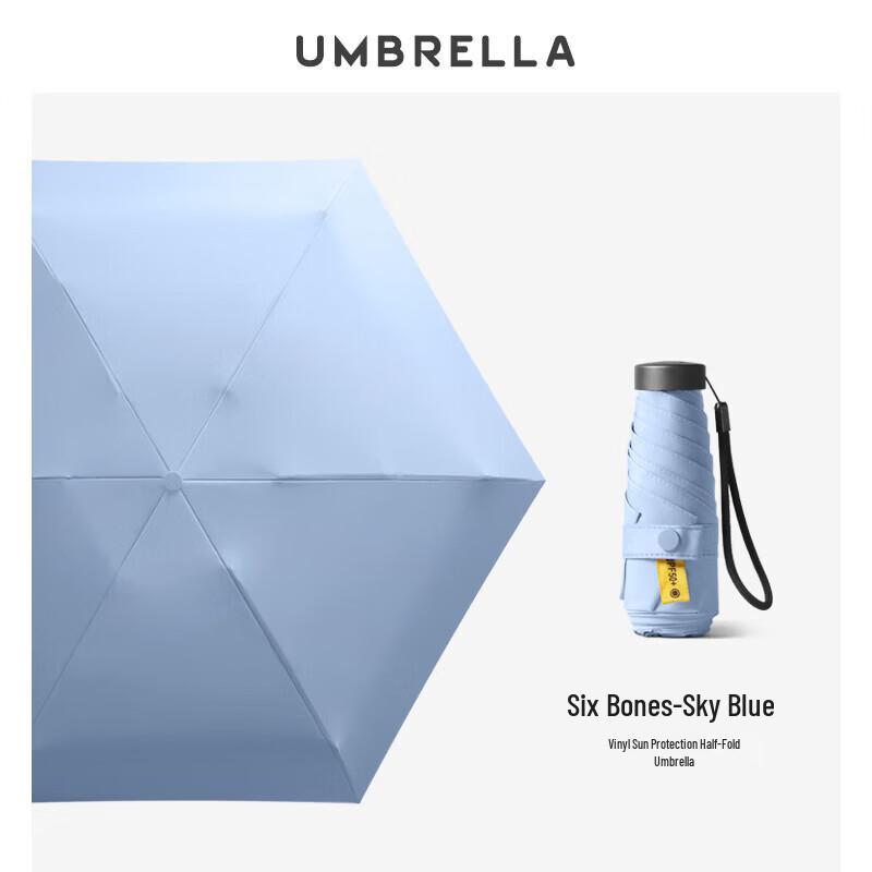 Nino Lila 5-Fold Compact Rain & Sun Umbrella