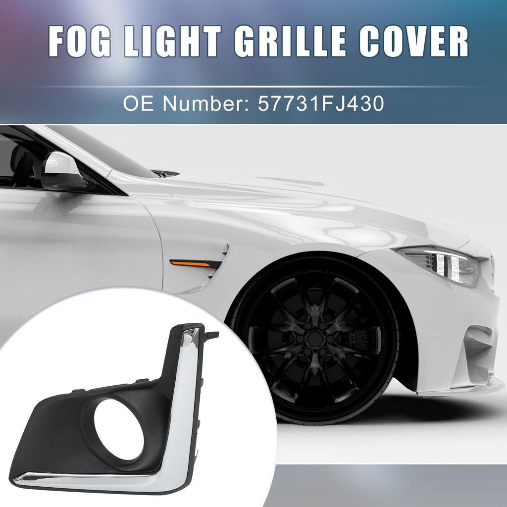 ABSOPRO Front Left Fog Light Grille Cover Part Number for Suzuki XV Crosstrek Trim, 57731FJ430, 2016-2017