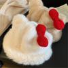 Fashionable Warm Winter Bucket Hat Furry Cats Ear Fisherman Hat For Women Girl Winter Sport Outdoor Activity Travel