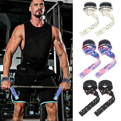 1 Pair Lifting Wrist Strap Men Women Anti-Slip Weightlifting Grip Band Bodybuilding Powerlifting Strength Training Pull-up Barbell Deadlifts Wrist