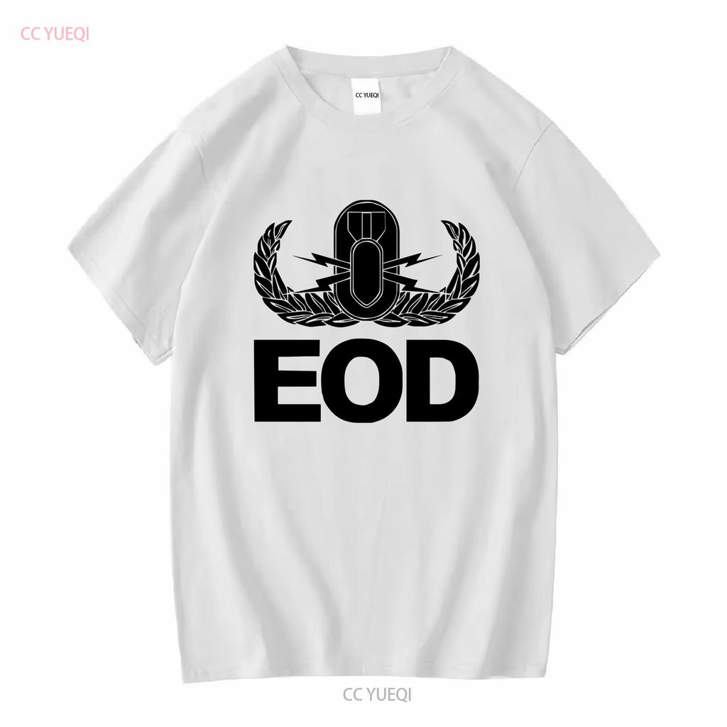 T Shirt J1828 Coat of Arms Eod Blasters Low Visibility Army long or short sleeves vintage Washed Unisex designer clothes homme
