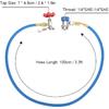 KIMISS R134a Refrigerant Recharge Hose, for R502 R12 R22, Gas Can Tap with Quick Connector, Refrigerant Bottle Fitting Pipe, Recharge Tool