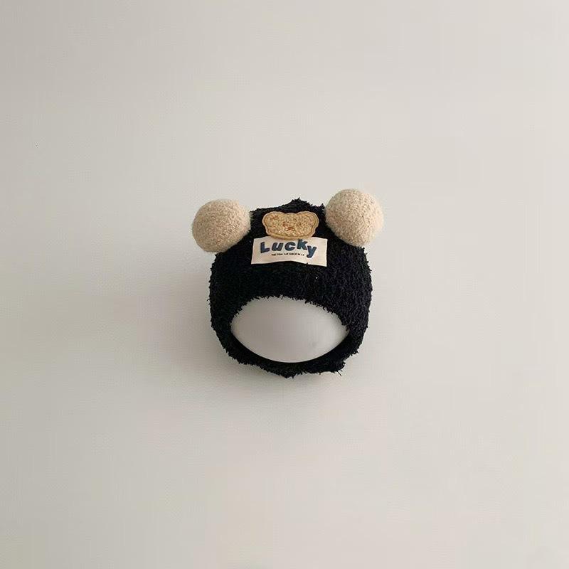 Yixin baby hat autumn and winter new cute bear baby windproof baby ear hat
