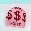 Knitted Hat Fashion With Money And Letter Printing Design For Daily Cold Season