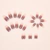 Coffin Press On Nails Gradient Designs Fake Nails Glue On Nails Artificial Acrylic Nails 24pcs Stick On Nails for Women