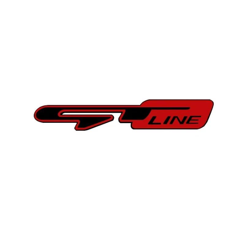 3D Metal GTLine GT Logo Badge Sticker Rear Trunk Emblem B Decal for Sportage Ceed Stinger K3 K5 Accessories