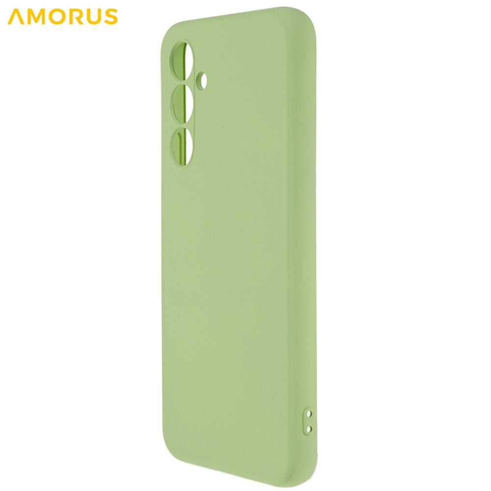 AMORUS For Samsung Galaxy A14 5G/4G Case Precise Cutouts TPU Fiber Lining Shockproof Phone Cover