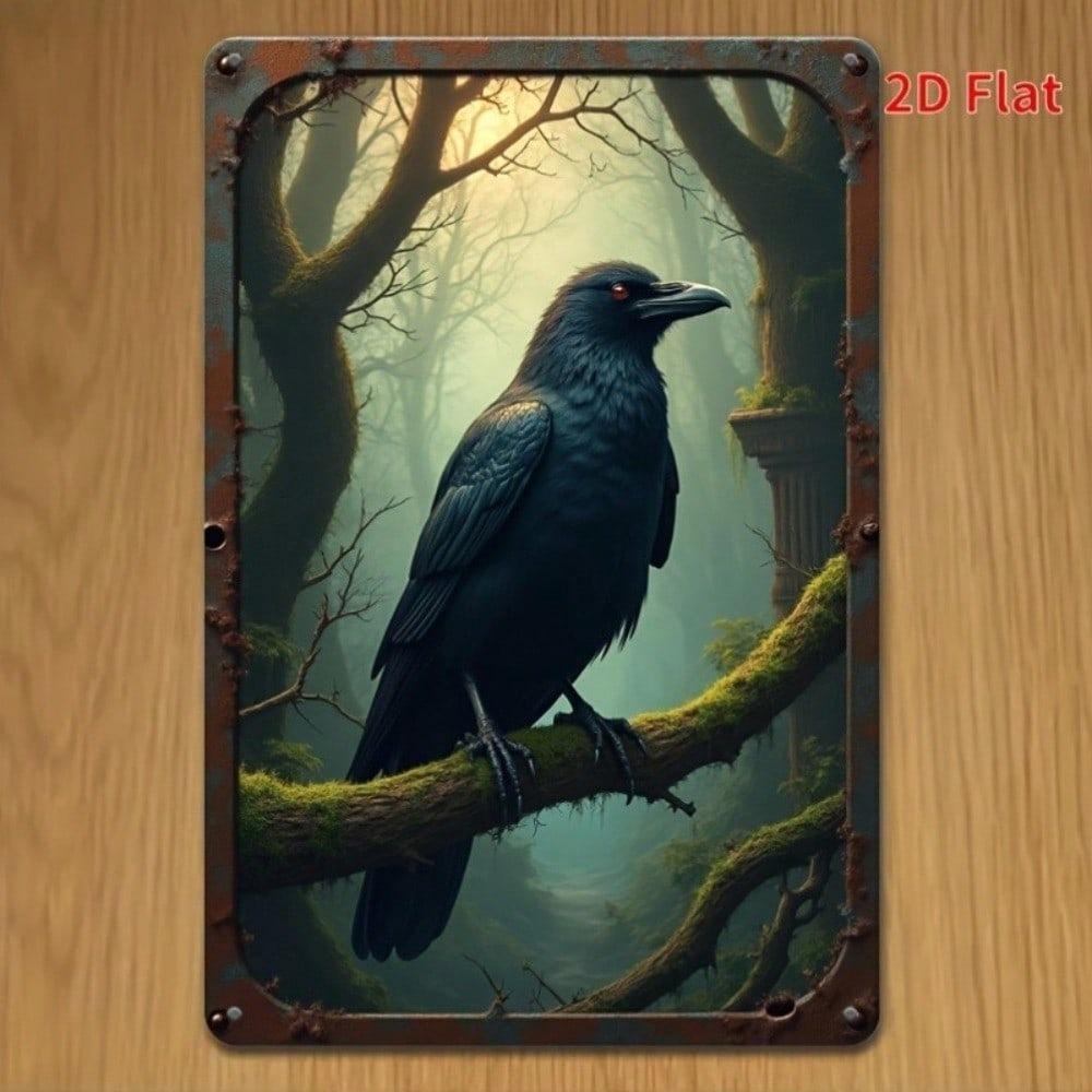 Vintage Korp Väggkonst 8x12 Tum Retro Metallskylt Rustik Americana Barinredning