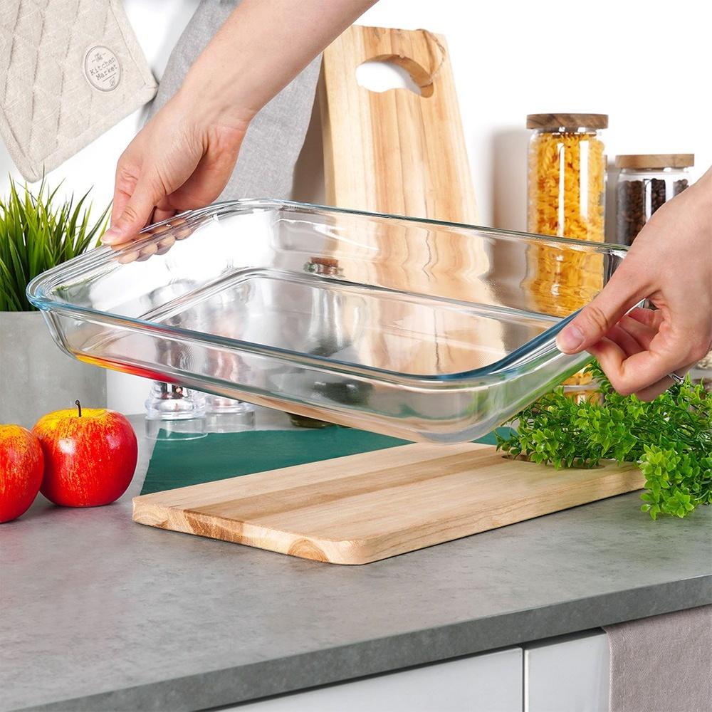 Glass ovenproof dish 34.5x20.5x5 cm, 2.2 l