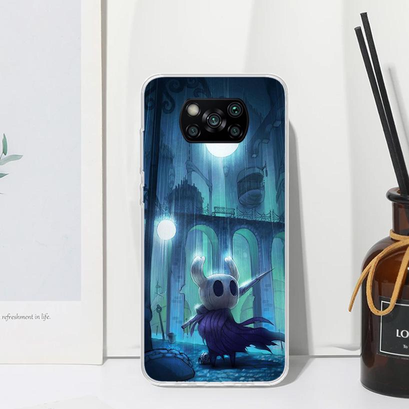 Hollow Knight Cartoon Phone Case For Xiaomi Poco X7 X6 X5 M7 M8 Pro F7 Ultra Redmi 15C 15 13C 13 12C 12 10 10C 10A Art Fundas Po