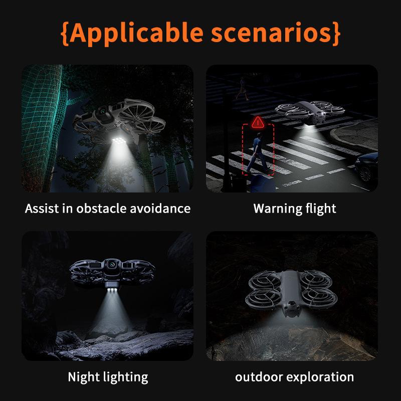 For Neo 2 LED Navigation Light With Landing Gear Anti-Collision Height Increase Stand LED Night Light Drone Upgrade Accessories