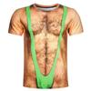 T-shirt stampata in abs con petto finto 3D T-shirt stampata da palestra Abbigliamento da uomo T-shirt estiva streetwear Top Harajuku T-shirt a maniche corte sportive moda