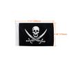 Universal Motorcycle Flag Sleeve Double Side American Germany Skull Flags Rear Mount Luggage Rack For Harley Honda Yamaha Suzuki