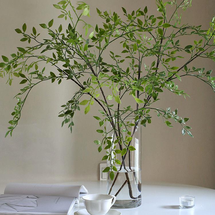 Nandina Green Artificial Flower Arrangement - Decorative Living Room Ornaments