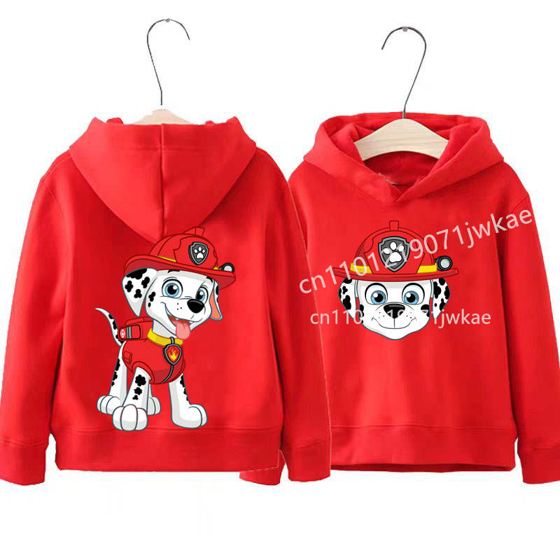 Toddler Boys Girls Casual Pullover Sweatshirt Soft Cozy Top PAW Patrol on Patrol Front and Back Patterns Print Hoodie for Kids