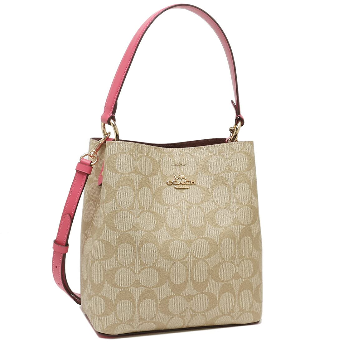 

Outlet Handbag Shoulder Bag Signature Beige Pink 2312 IMSQ1 [Coach] Women s [Item]