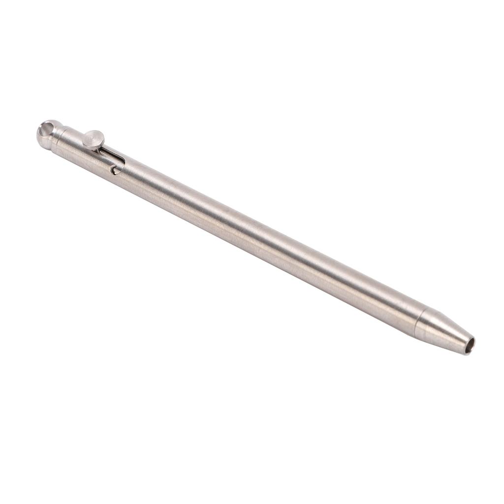 Mini Keychain Pen 0.5mm Tip Ti Alloy Portable Writing Ballpoint Pen with Black Refills