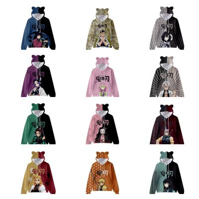 Children's Demon Slayer: Kimetsu No Yaiba 3D Cat Ears Hoodie