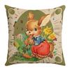 Easter Pillow Office Pillow Case Home Decoration Sofa Pillow Case Rabbit Easter Egg