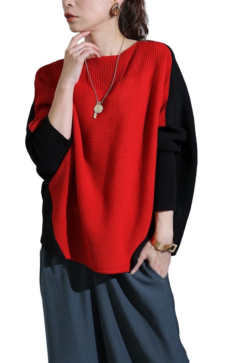 

Золотой Япония Большой размер Вязаный Длинный Долман Лодочка Однотонный Сделано в размерах Красный Женский Топ, Рукав, Рукав, Двухцветный, Вырез, Эластичный, Цвет, Япония,