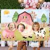 Farm Animal Birthday Photo Background Happy Birthday Party Decoration Kids Farm Theme Birthday Party Supplies Backdrop Cloth