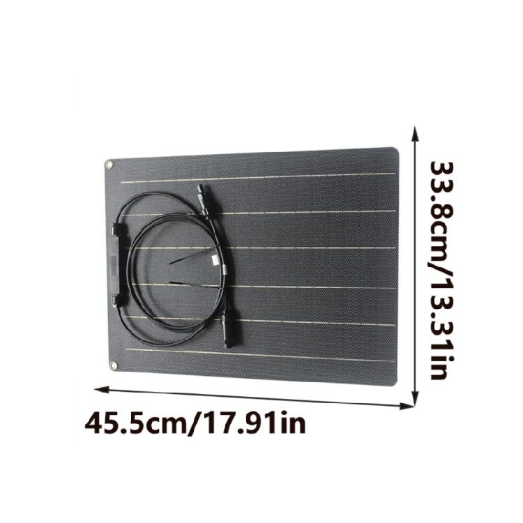 30W Portable Solar Charger Panel Bendable Design Waterproof for Camping Boats 12V Battery Charging Board