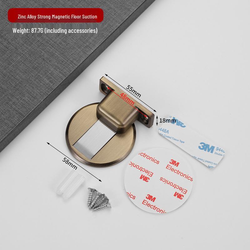 Zinc Alloy Strong Magnetic Anti-Collision Mute Door Stopper for Indoor Use