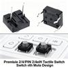 10-50PCS Silica Gel Tactile Tact Push Button Switch 2Pin 4Pin Panel PCB 8x8mm for Electronic Products Household Appliances