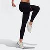 Adidas Logo Reflective Moisture-Wicking Tight Running Pants Women bottoms Black FM7633