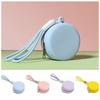 Multifunctional Silicone Earphone Bag Round Data Cable Storage Bag Waterproof Coin Purse  Man