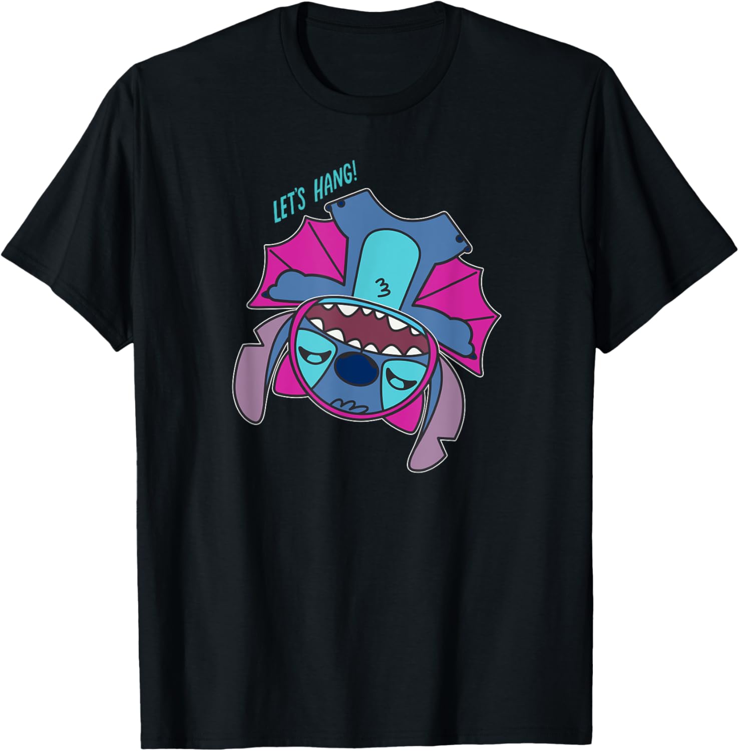 New Essentials Stitch Halloween Bat Costume Let s Hang Fashion Casual T-Shirt S-4XL Four Seasons XXXL