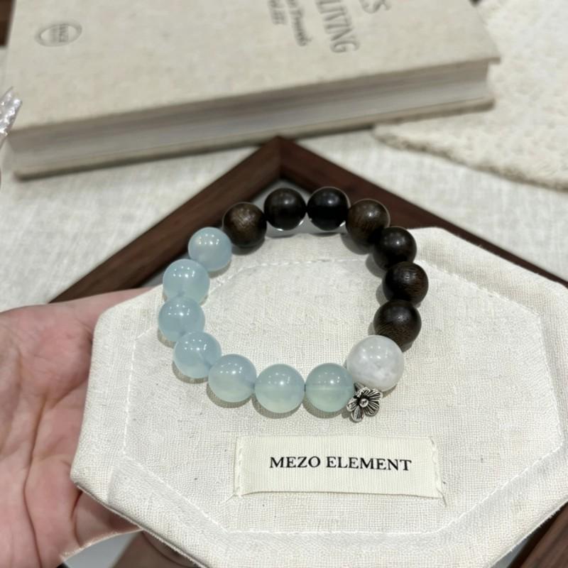 Luxury Natural Agarwood Blue Crystal Bracelet Fashion Jewelry Men Women