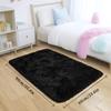 Luxury Black Large Area Plush Rug for Living Room Bedroom Fluffy Carpet,Shaggy Soft Bedside Rug Small Bathroom Floor Mat
