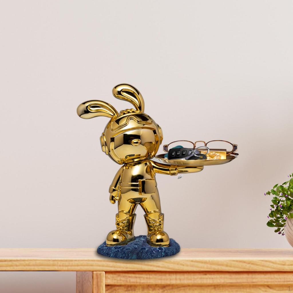 Desk Storage Tray Statue Decorative Figurine Animal Sculpture Gift Modern for Decor Dining Room
