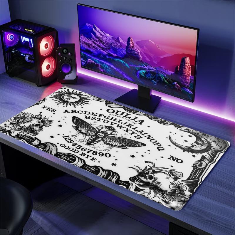 Gothic Moth Color Mouse Pad Large Gaming Table Cushion Non-slip Laptop Tablet Big Mousepad XXL Mat Mini PC Playmat With Lock edge