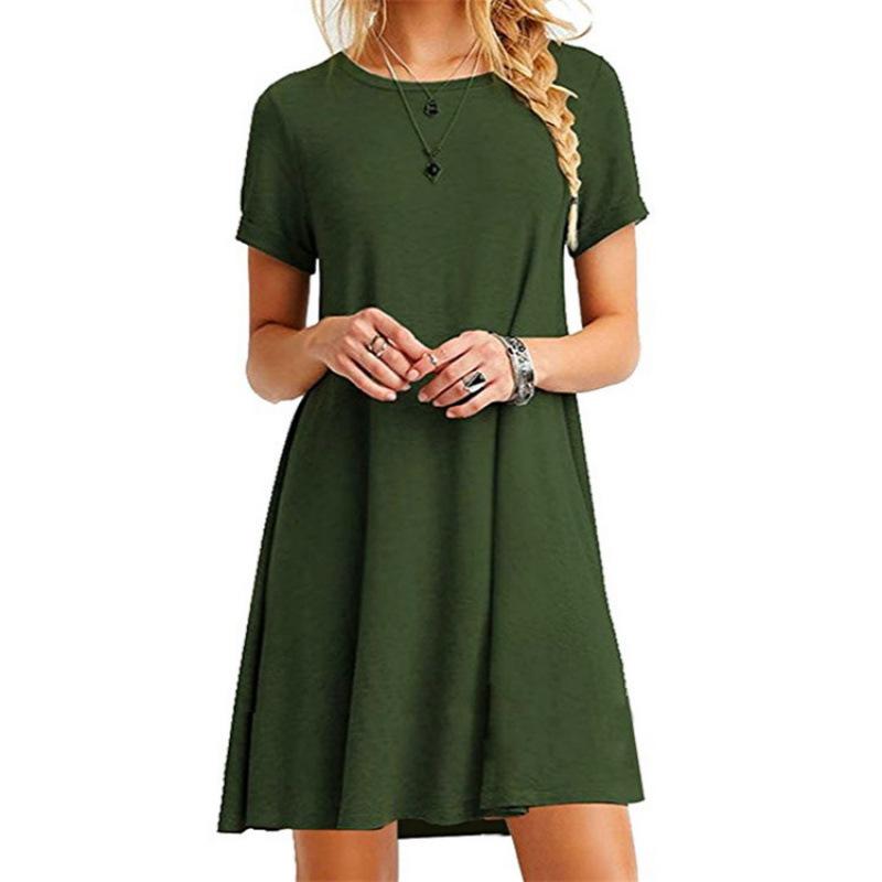 

shortsleeved dress popular women s clothing XXL